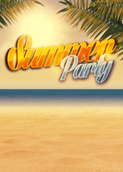 Summer paradise background — Stock Photo, Image