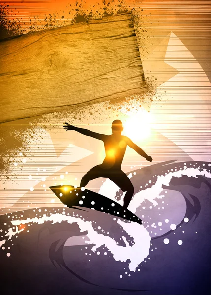 Fundo de surf — Fotografia de Stock