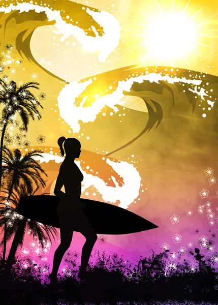 Surf background — Stock Photo, Image