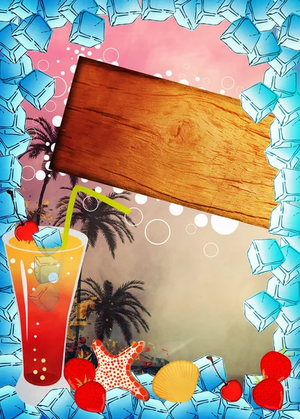 Cocktail-Hintergrund — Stockfoto