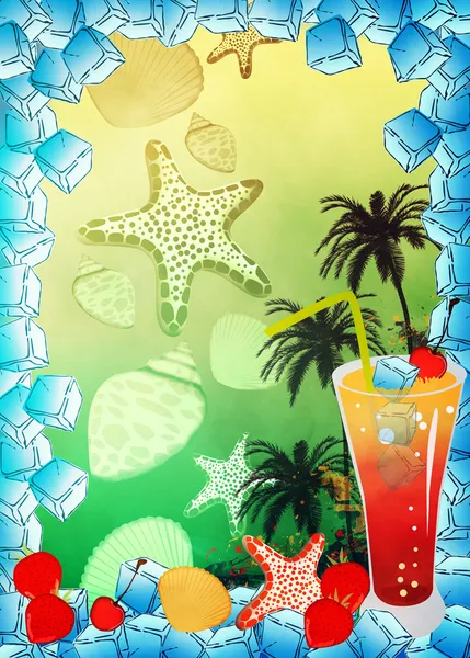 Cocktail background — Stock Photo, Image