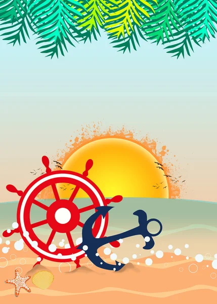 Summer beach background — Stock Photo, Image