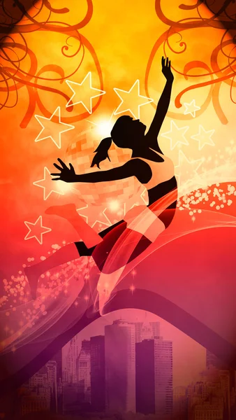 Dance style background