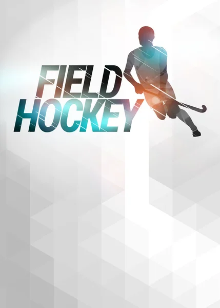 Hokej na trawie na tle — Zdjęcie stockowe