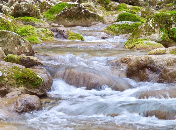 Waterfall among stones. — Stock Photo, Image