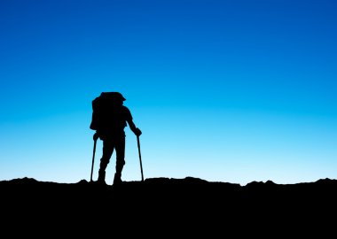Climber on top