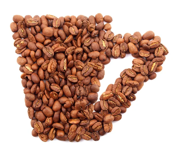 Кубок з кавових зерен — стокове фото