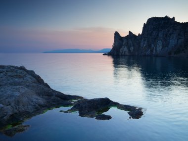 gökyüzü ve deniz bay gün batımı sırasında
