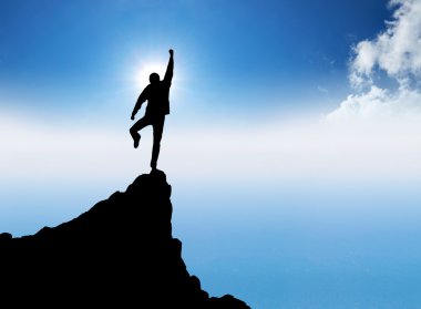 bir kazanan silüeti