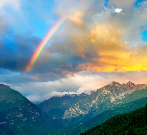 Rainbow landscape Royalty Free Stock Images