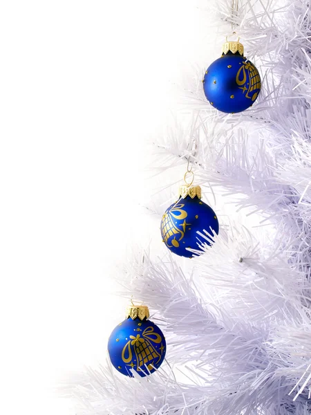 Christmas tree and decorations — Stock Photo, Image