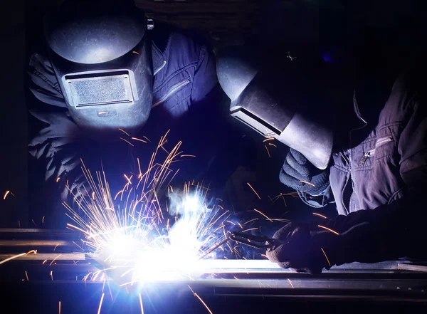 Two welders — Stock Photo, Image