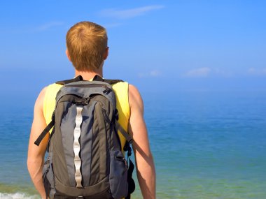 turistik sahil üzerinde