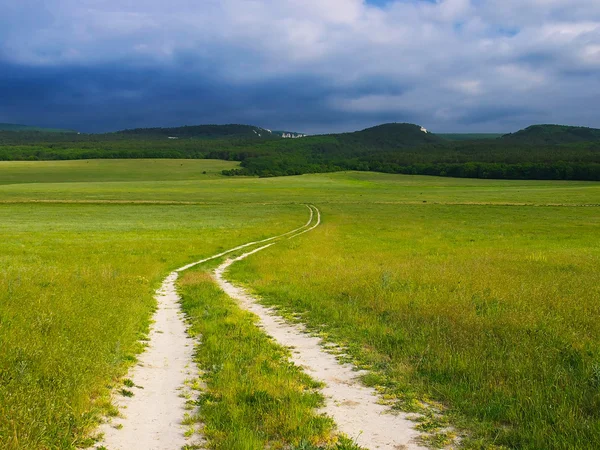 Field and sky — Stock Photo, Image