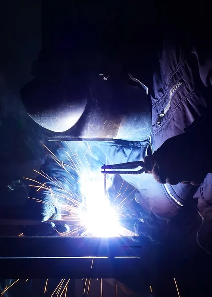 Working welder — Stock Photo, Image