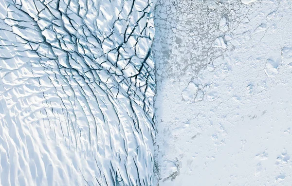 Der Klimawandel Spielt Eine Rolle Island Zerstörung Des Gletschers Island — Stockfoto