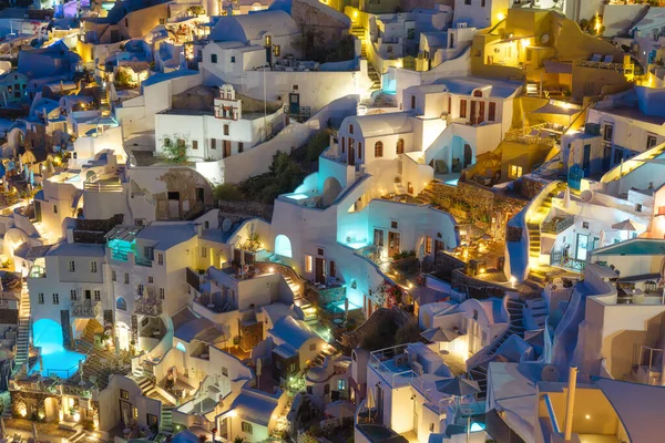 Oia Dorf Santorin Griechenland Blick Auf Traditionelle Häuser Auf Santorin — Stockfoto