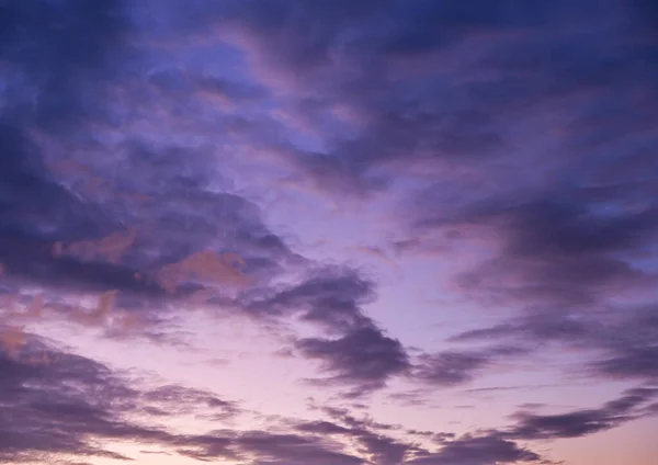 Himmel Med Moln Solnedgången Moln Och Blå Himmel Ett Högupplöst — Stockfoto