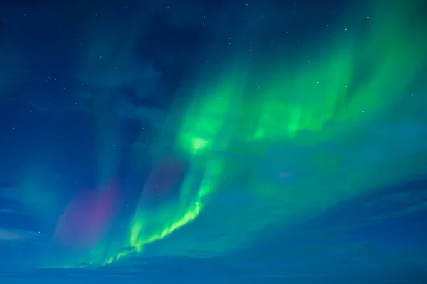 Fondo Cielo Con Luces Boreales Aurora Boreal Luces Boreales Como — Foto de Stock
