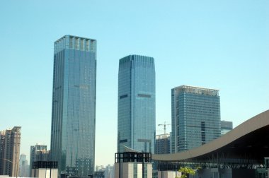 Chinese skyscrapers clipart