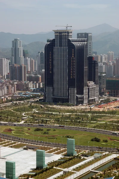 China, Shenzhen vista aérea da cidade — Fotografia de Stock