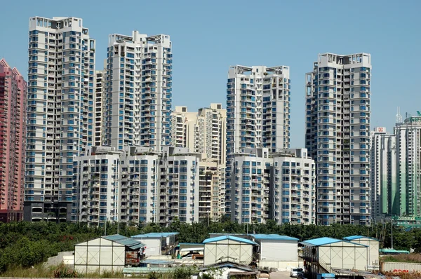 Budynki mieszkalne w Chinach — Zdjęcie stockowe
