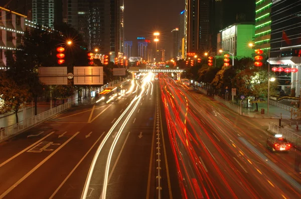 China, road by night — Stock Photo, Image