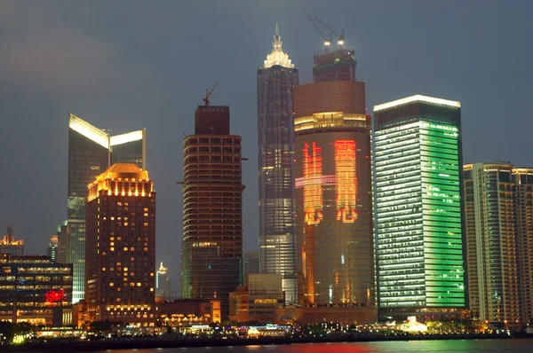 Shanghai nattetid — Stockfoto