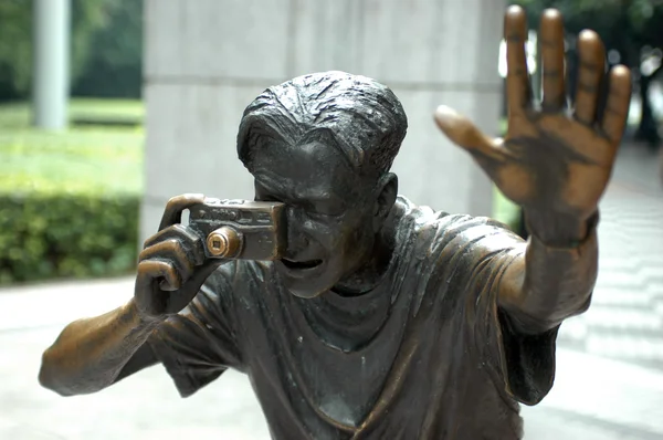 Escultura de fotógrafo —  Fotos de Stock