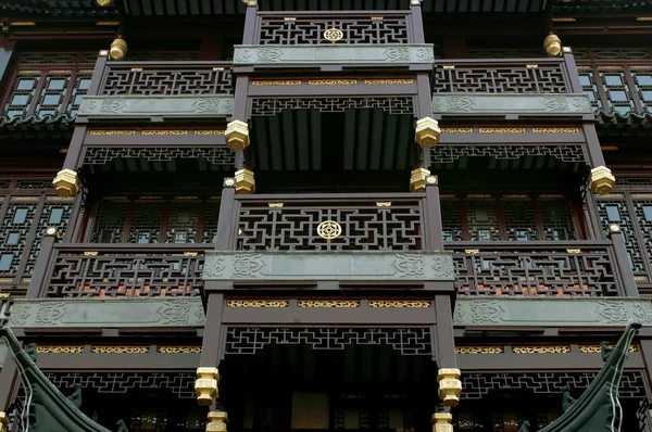 Традиционный китайский архитектурный крупный план — стоковое фото