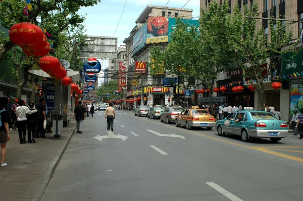 Shangai, calle nanjing —  Fotos de Stock