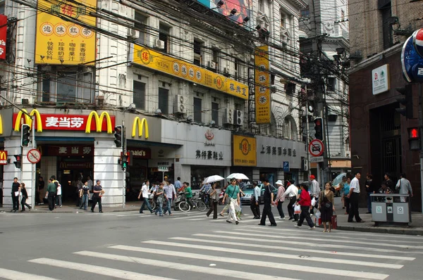 Shangai, calle nanjing — Foto de Stock