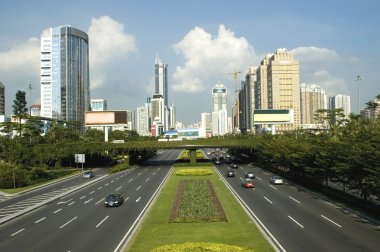 Shenzhen - city center clipart