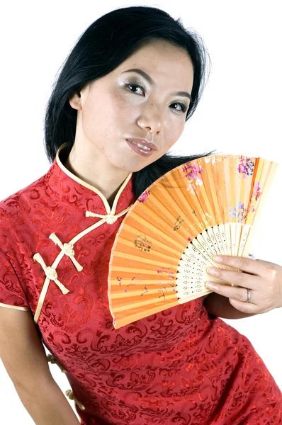 Kinesisk flicka stående — Stockfoto