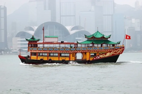 Hongkong gamla båt — Stockfoto