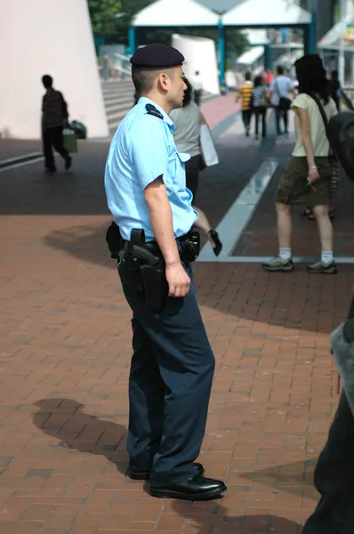 Гонконг поліцейський — стокове фото