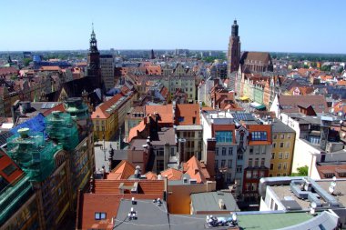 Polonya, wroclaw cityscape