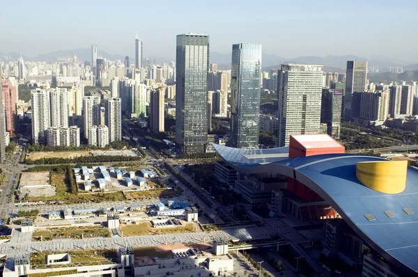 Il paesaggio urbano di Shenzhen — Foto Stock