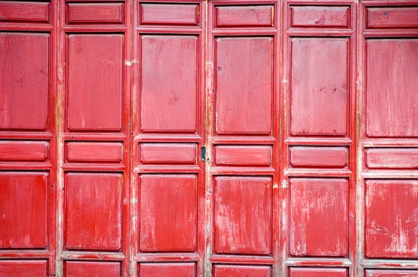 Porta de madeira chinesa — Fotografia de Stock