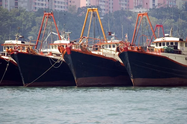 Fartyg i hongkong — Stockfoto