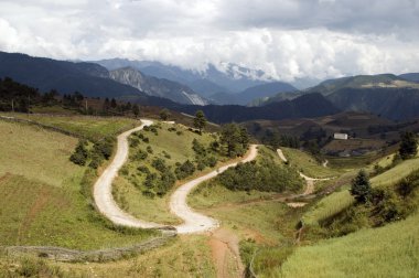 Landscape in Yunnan, China clipart