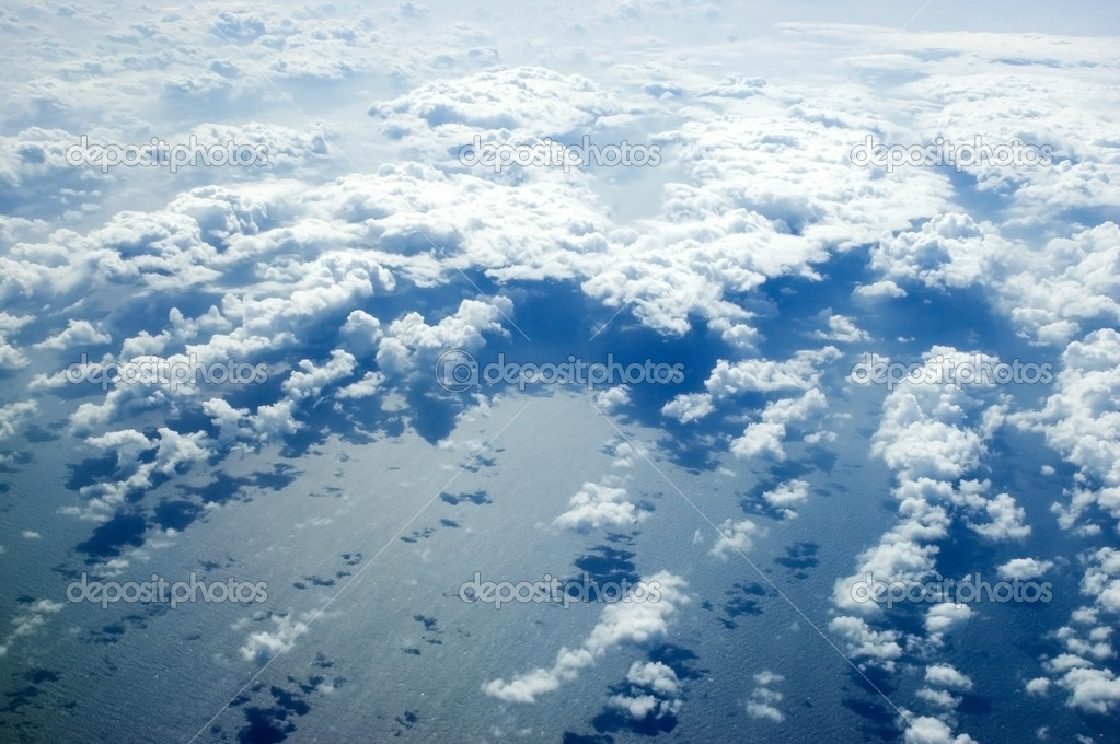 Skyscape over Indian Ocean