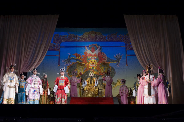 China, Traditional Beijing Opera, stage view