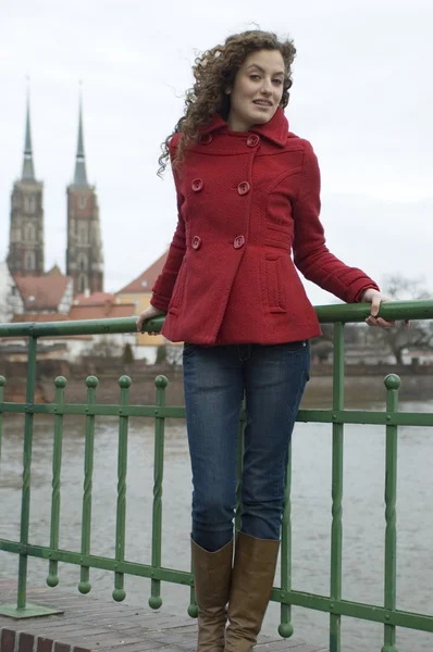 Dospívající dívka v Polsku — Stock fotografie