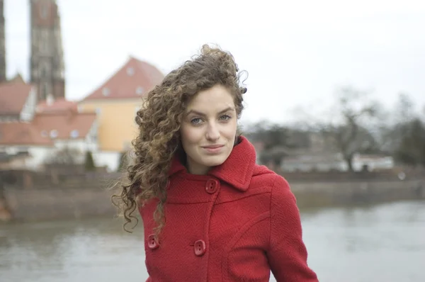 Teenage girl in Poland — Stock Photo, Image