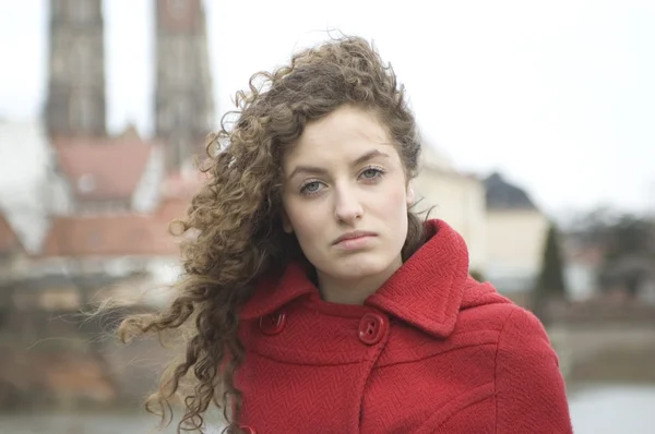 Teenage girl in Poland — Stock Photo, Image