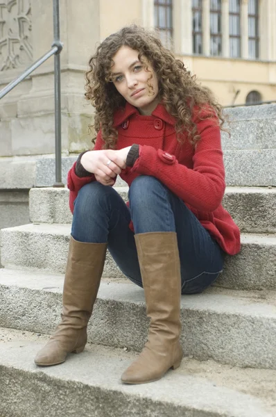 Teenage girl in Poland — Stock Photo, Image