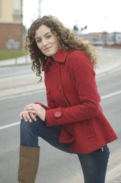 Teenage girl in Poland — Stock Photo, Image