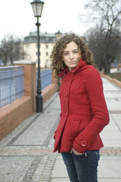 Teenage girl in Poland — Stock Photo, Image