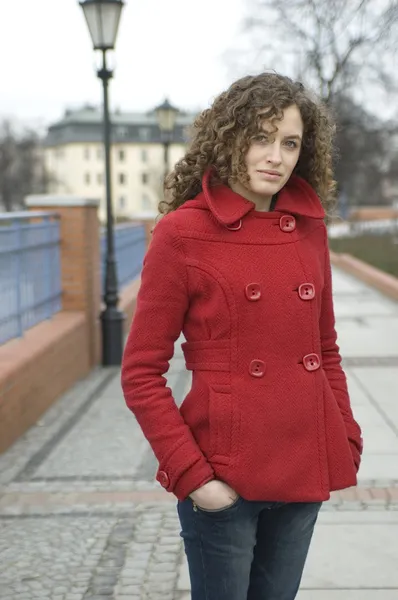 Teenage girl in Poland — Stock Photo, Image